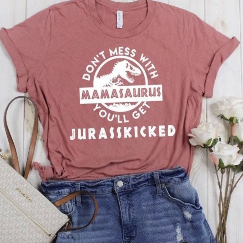 Don’t mess with mamasaurus T-shirt